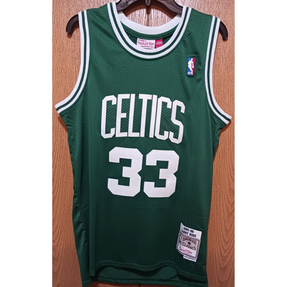 Larry Bird (Mitch/Ness)-(Celtics)-(85-86)-(Jersey)-(Green)-(M)-(New Cond.)-$103